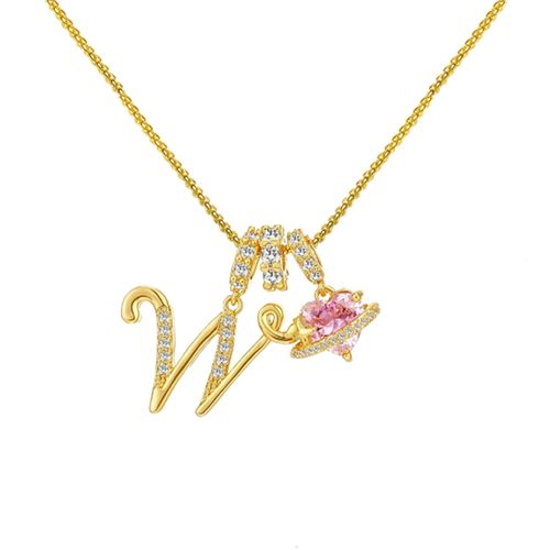Dopamine 26 English alphabet necklace, sweet and girly jewelry with a touch of luxury and sophistication
