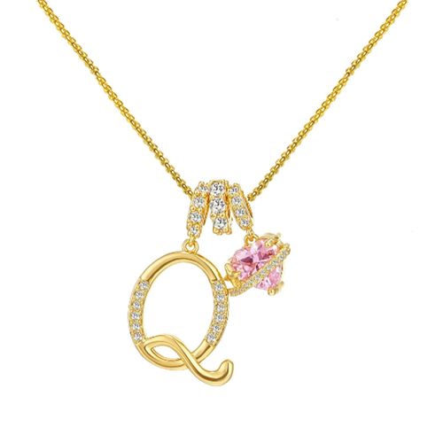 Dopamine 26 English alphabet necklace, sweet and girly jewelry with a touch of luxury and sophistication