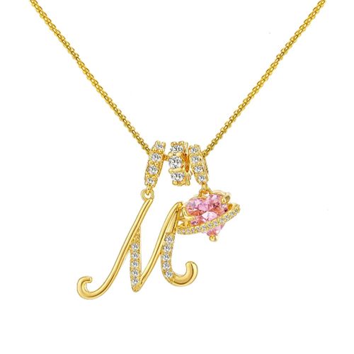 Dopamine 26 English alphabet necklace, sweet and girly jewelry with a touch of luxury and sophistication