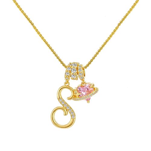 Dopamine 26 English alphabet necklace, sweet and girly jewelry with a touch of luxury and sophistication