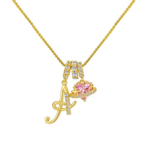 Dopamine 26 English alphabet necklace, sweet and girly jewelry with a touch of luxury and sophistication