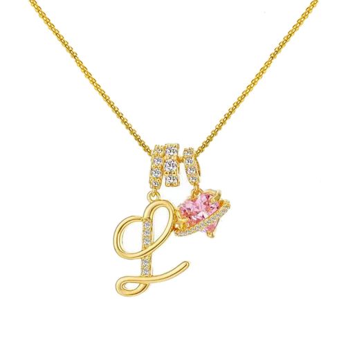 Dopamine 26 English alphabet necklace, sweet and girly jewelry with a touch of luxury and sophistication