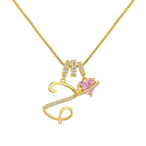 Dopamine 26 English alphabet necklace, sweet and girly jewelry with a touch of luxury and sophistication