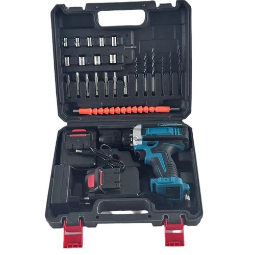 Multi functional lithium ion drill set  rechargeable electric drill household impact drill electric screwdriver