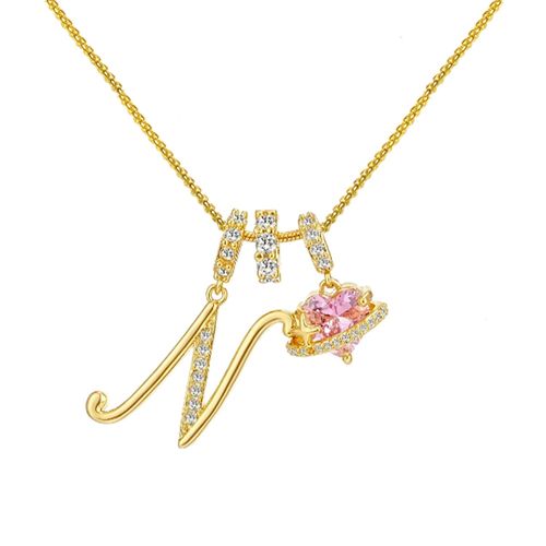 Dopamine 26 English alphabet necklace, sweet and girly jewelry with a touch of luxury and sophistication