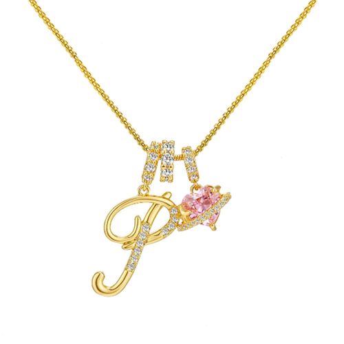 Dopamine 26 English alphabet necklace, sweet and girly jewelry with a touch of luxury and sophistication