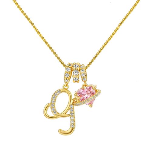Dopamine 26 English alphabet necklace, sweet and girly jewelry with a touch of luxury and sophistication