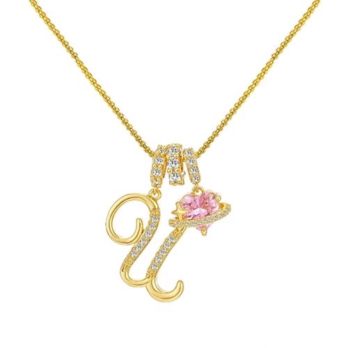 Dopamine 26 English alphabet necklace, sweet and girly jewelry with a touch of luxury and sophistication