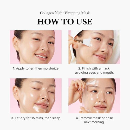 15 Mins Peel-Off & Glow! Collagen Face Mask For Tight, Fresh Skin