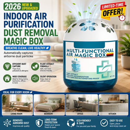 🔥2026 New & Upgraded -- Indoor Air Purification Dust Removal Magic Box🏠Limited-Time Offer⏰ AIR MAGIC BOX