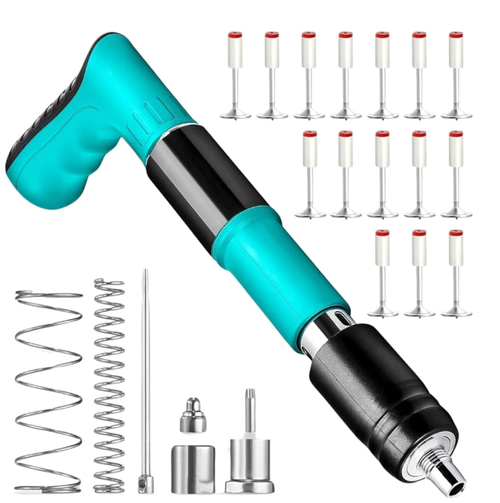 Manual Steel Nail Gun Tool（Toolbox Set + 100 Nails）
