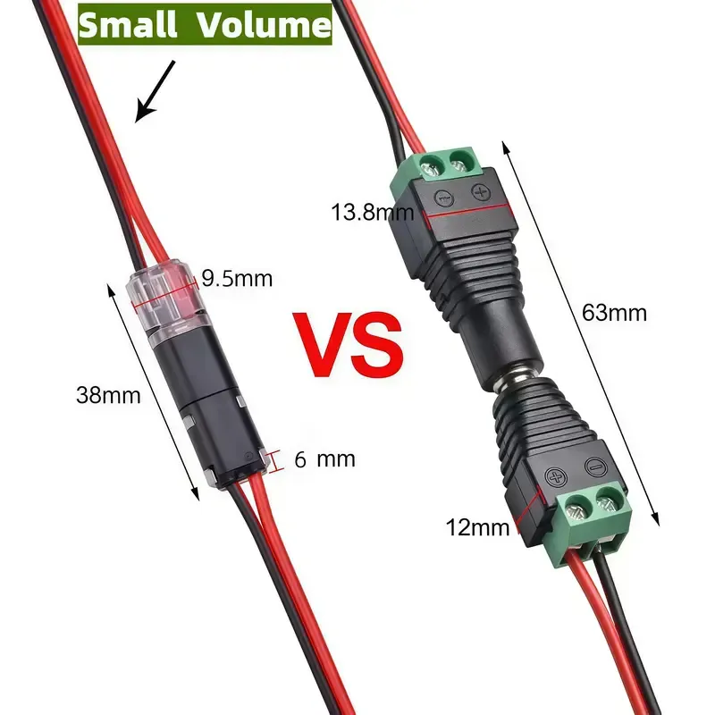 🔥Double-Wire Plug-in Connector Led Light Strip Connectors 2 Pin（100PCS）