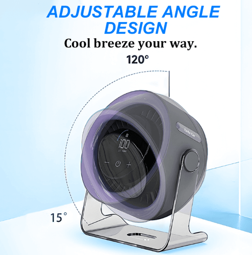 🔥100-Speed Mini Desk Fan with Digital Display