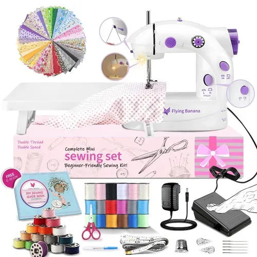 🔥💯🏹 Household Small Mini Sewing Machine Household Mini Electric Desktop Multi-Function Automatic Sewing Machine.💫😎