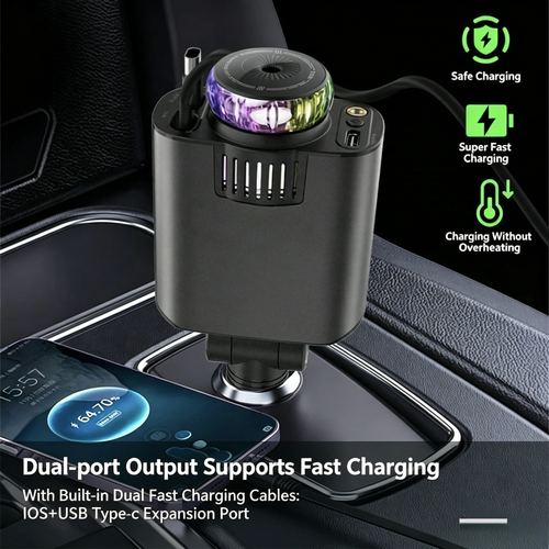 🔋⚡5-in-1 Charger & Aroma Diffuser & Starlight Ceiling