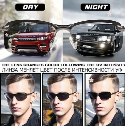 Anti-glare polarization meets smart light adaptation. A stylish, intelligent choice for your eyes.