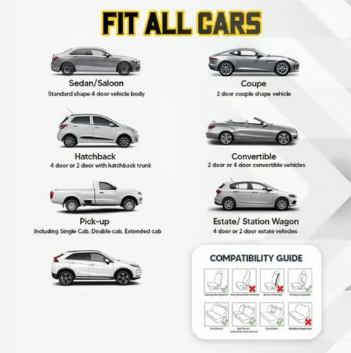 Breathable & Anti-Slip Viscose filament Car Seat Covers