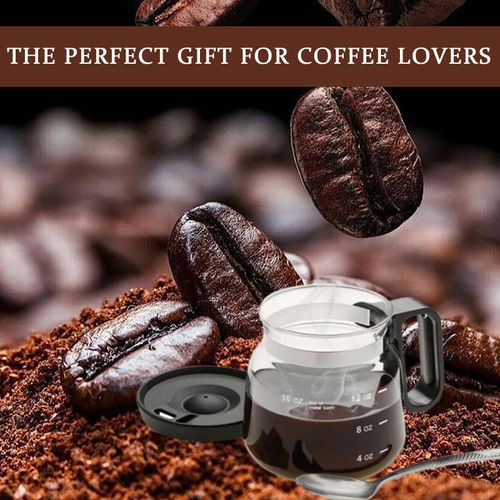 💖☕ 16 Oz Glass Coffee Mug – Coffee Pot Style