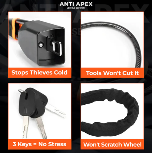 Car steering wheel anti-theft lock