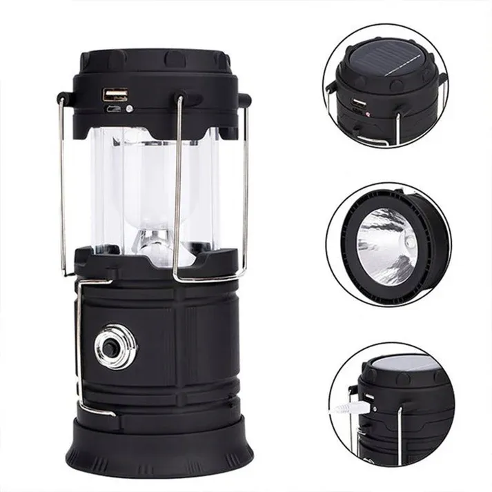 💥Solar Powered Retractable Camping Light（2 pieces）