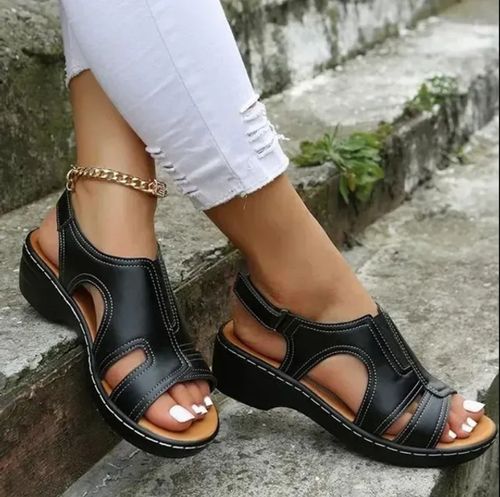 🔥Women Wedge Sandals, Premium Leather Orthopedic Sandals 🔥