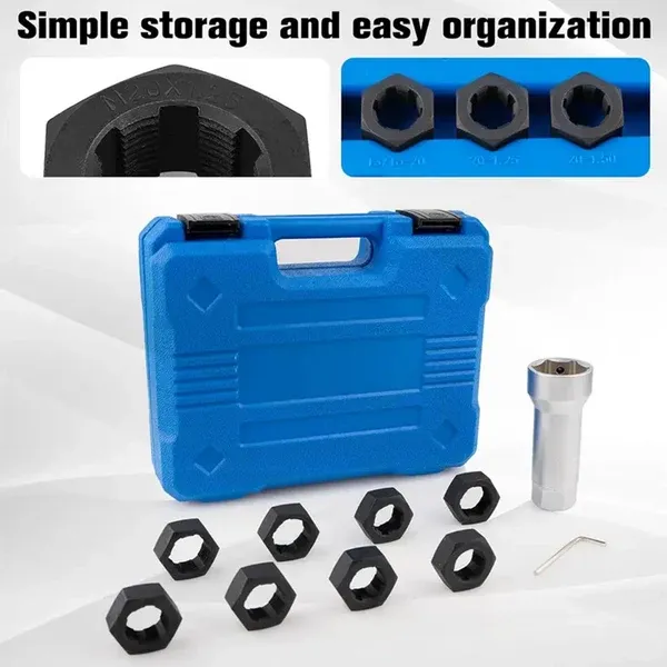 🛠️ 10-Piece Axle Spindle Thread Chaser Set