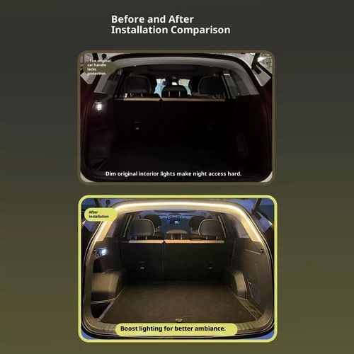 New Universal for All Car Models SUV Sedan Trunk Ambient Light Automatic Sensor LED Rear Trunk Light 6V 36W