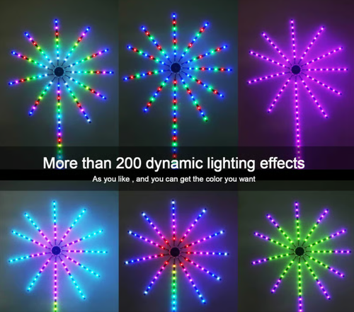 🎁💡WiFi Bluetooth Smart Fireworks Led Light