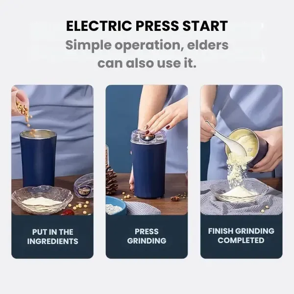 Portable, Multifunctional Electric Mini Grinder for Home Use