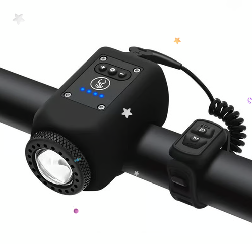🔥Outdoor Waterproof Bike Headlight with Horn