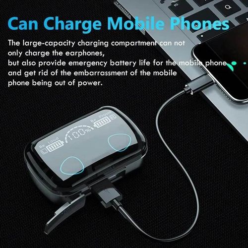 Wireless TWS Earbuds LED Battery Indicator In-Ear Sport Design IPX5 Waterproof Low Latency Gaming JL Chipset Active Noise