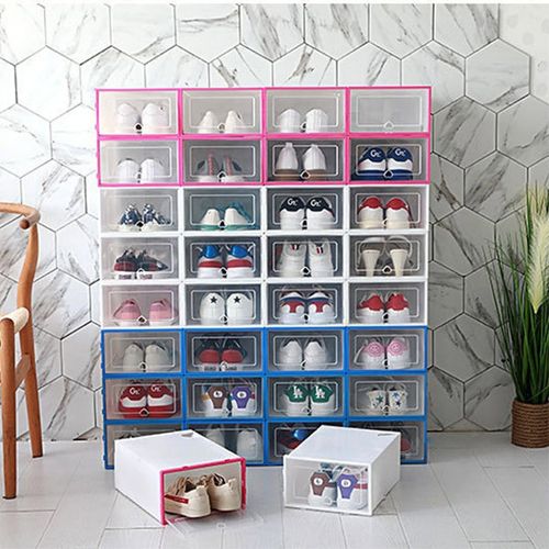 Plastic Shoe Storage Box (12 pieces) | SHOEZY