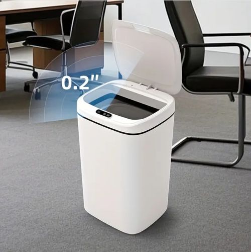 Smart Wave-Activated Trash Can - Odor-Sealing, Stylish & Durable with Easy Clean Design - Stainless Steel - For Home & Office - Perfect Gift for Housewarming & New Home