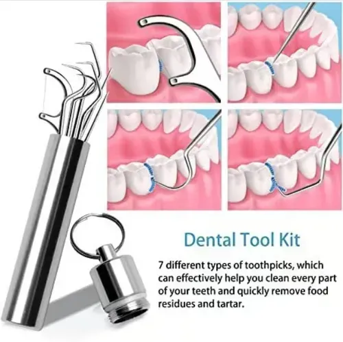 🔥Stainless Steel Toothpick Set 9pcs