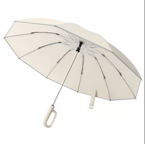 Ring buckle umbrella, Reflective Safety Strip, Sturdy Windproof, Travel Portable