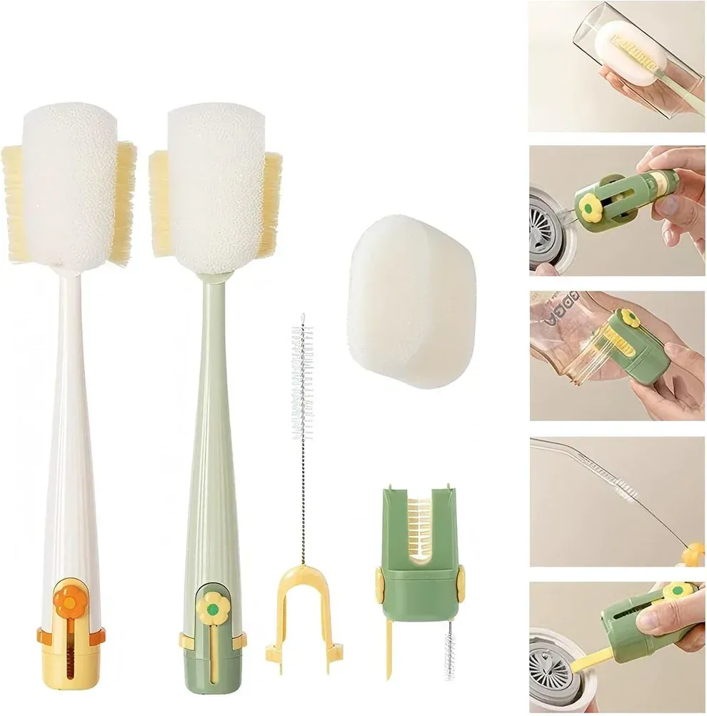 5-in-1 Multifunctional Cup Brush: The Ultimate Cup-Cleaning Tool(Limited-Time Offer: Buy One, Get One Free)