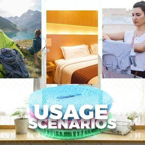 Windproof Non-Slip Clothesline(10m*2)