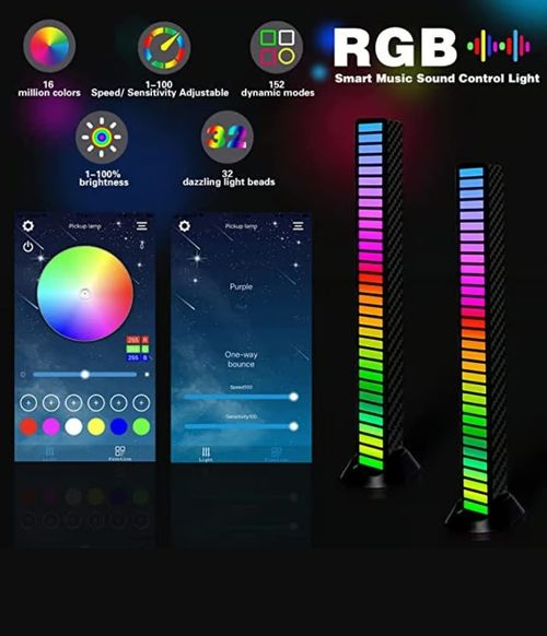 Wireless Sound Activated RGB Light Bar