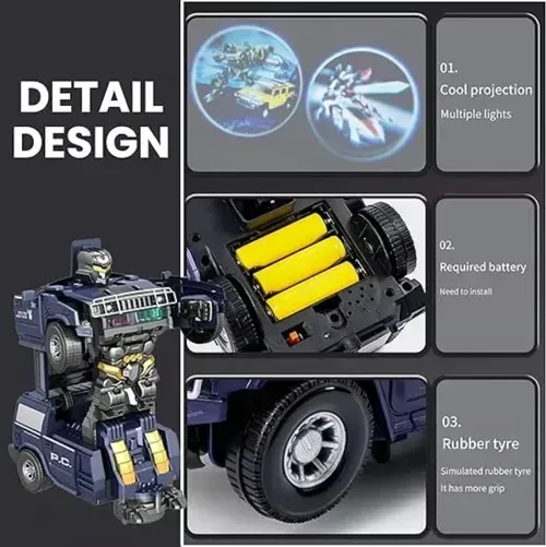 Electric Transforming Police Car🔥