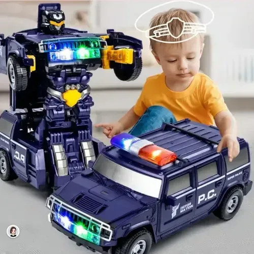 Electric Transforming Police Car🔥