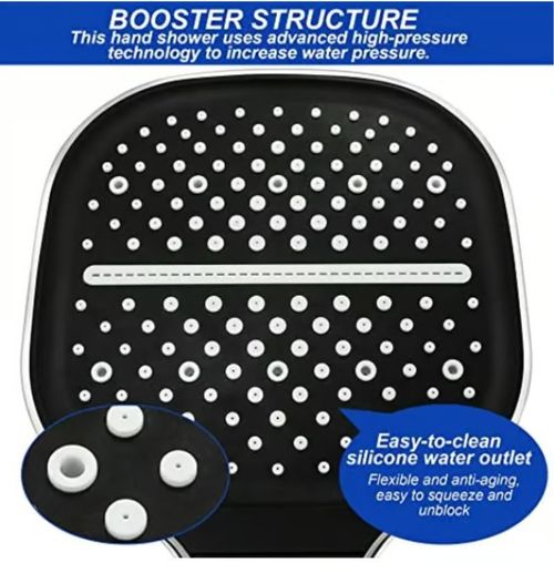 8-speed Oversized Panel Pressurized Shower Head