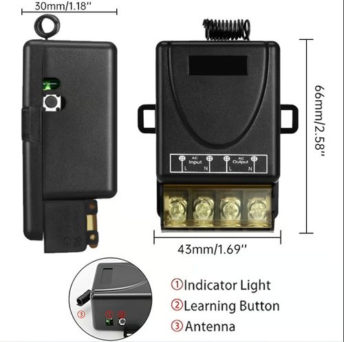 🔥 Wireless Remote Switch🔧（2 remote control）220v