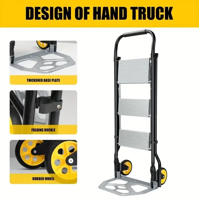 Folding Hand Truck Step Ladder