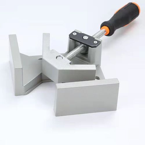 2pcs Right Angle Clamp, Aluminium Alloy Adjustable 90 Degree Corner Clamp, High Precision Woodworking Clamp Picture Frame Cabinet Clamp For Welding Framing Drilling Doweling