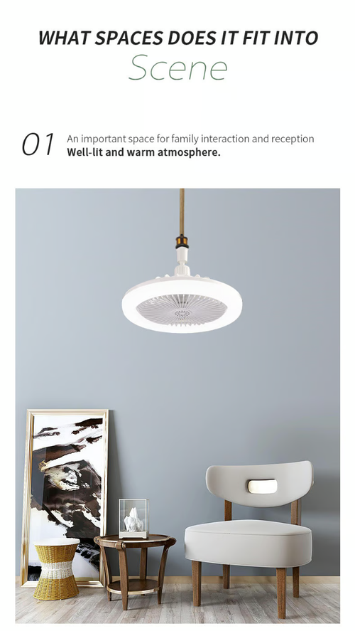 2 in 1 Adjustable Quiet Fan with Remote Control