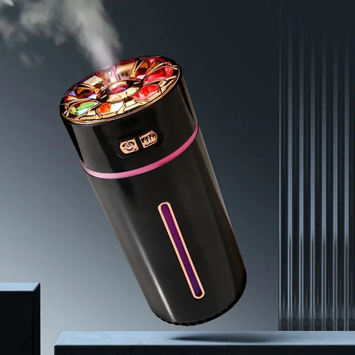 Car Air Diffuser Air Humidifier With Colorful Light