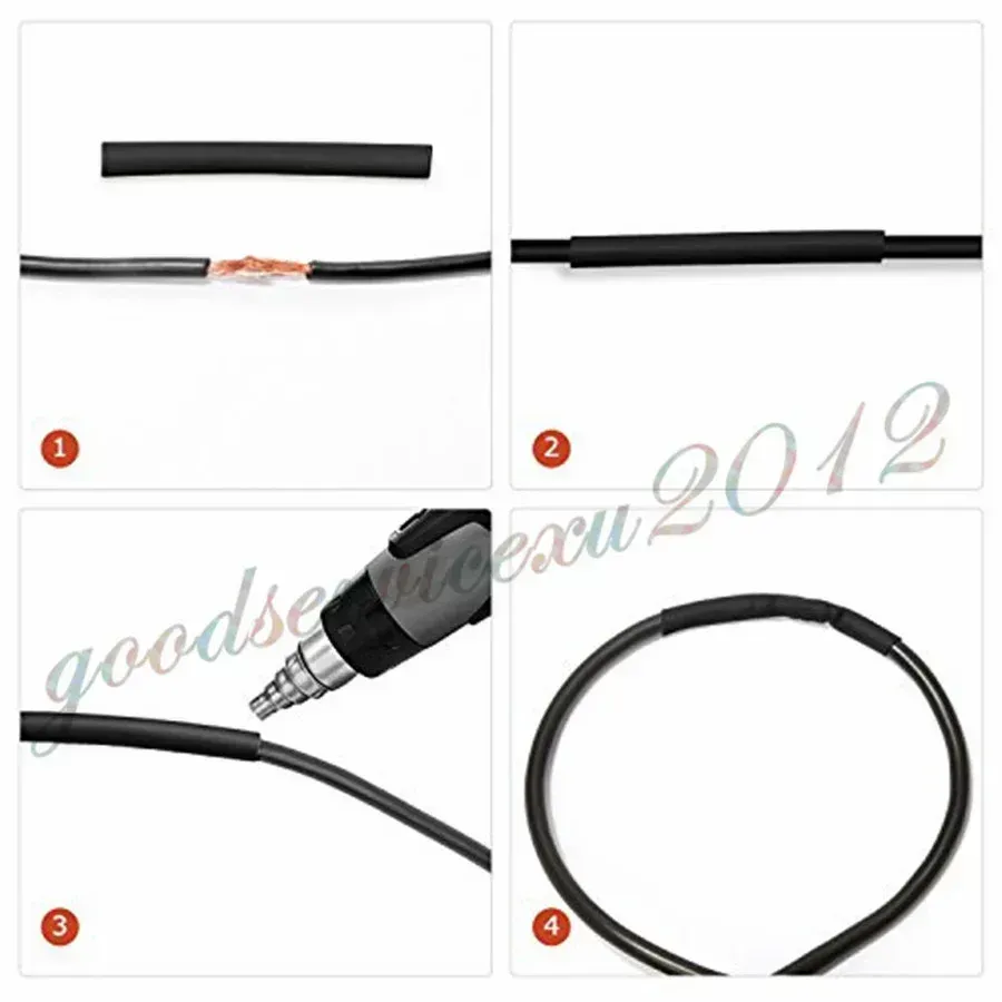 560-Piece General Purpose Assorted Color Electrical Insulation Heat Shrink Tubing Box Kit