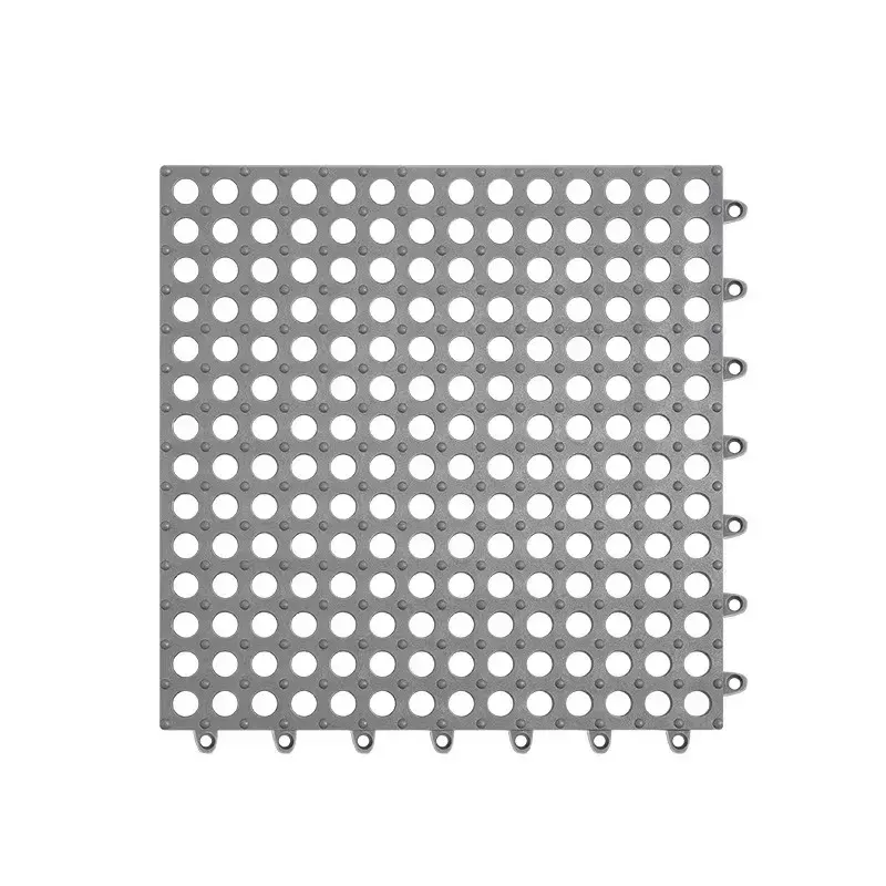 Bathroom and kitchen anti-slip mats can be spliced（15 gray and 15 white）