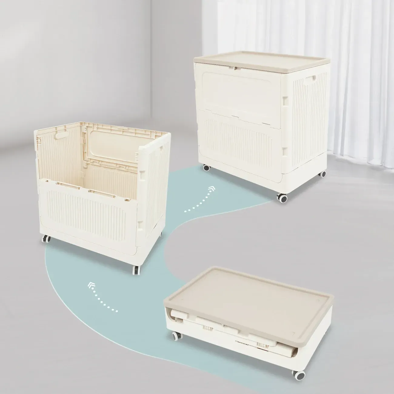 Folding storage box