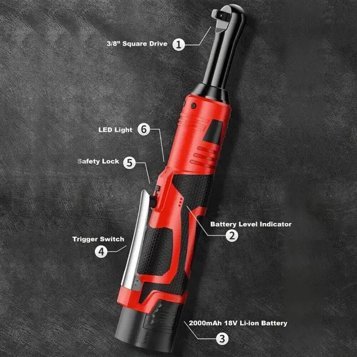 Cordless Ratchet Wrench Electric Wrenches Set